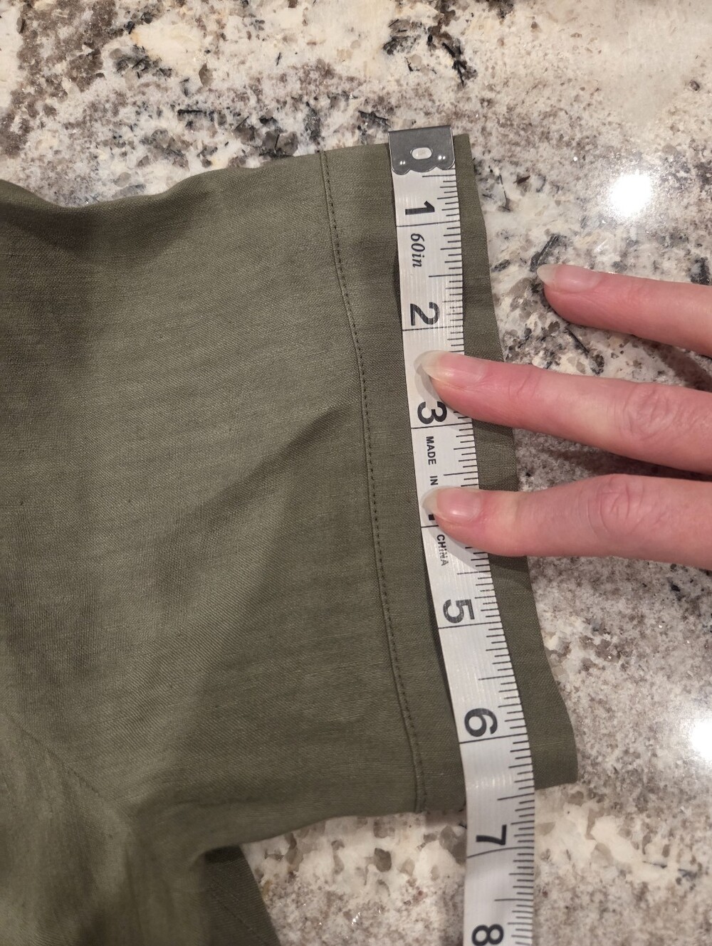 Theory Olive Green V-Neck Short-Sleeve Shift Dress - Picture 10 of 10